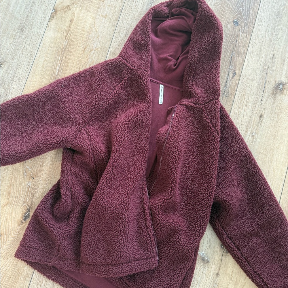 Cozy Kids' Burgundy Jacket